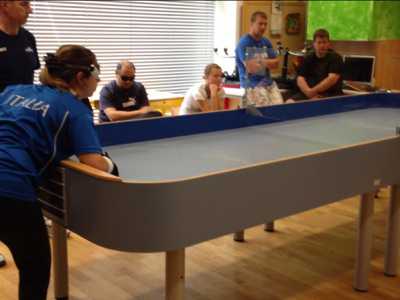 Chiara Di Liddo durante una fase difensiva al mondiale di Showdown con la nazionale italiana